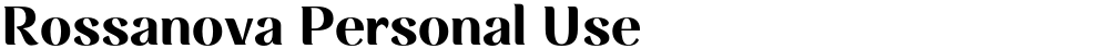 Rossanova Personal Use