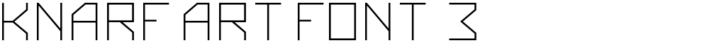 Knarf Art Font 3