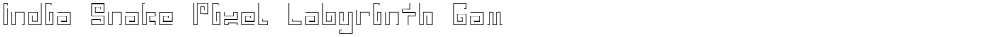 India Snake Pixel Labyrinth Gam