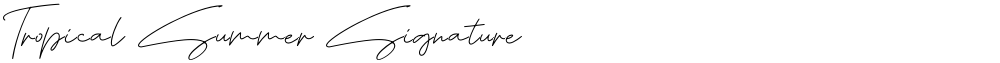 Tropical Summer Signature