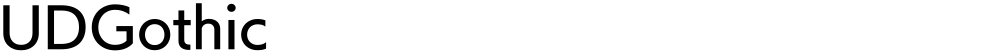 UDGothic