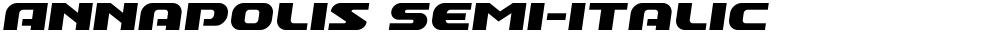 Annapolis Semi-Italic