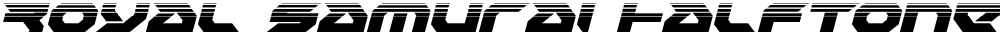 Royal Samurai Halftone Italic