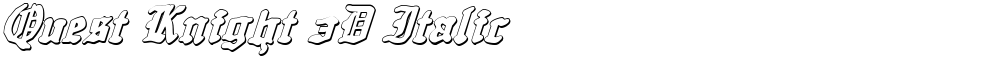 Quest Knight 3D Italic