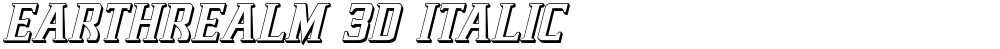Earthrealm 3D Italic