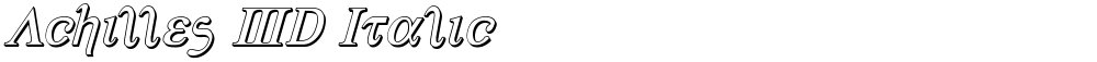 Achilles 3D Italic