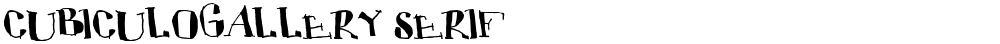 CUBICULOGALLERY SERIF