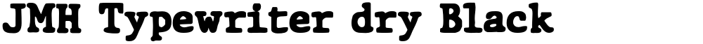 JMH Typewriter dry Black