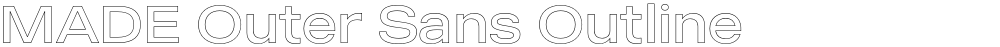 MADE Outer Sans Outline
