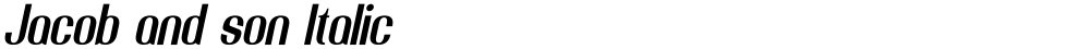 Jacob and son Italic