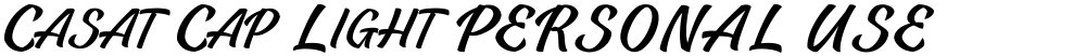 Casat Cap Light PERSONAL USE