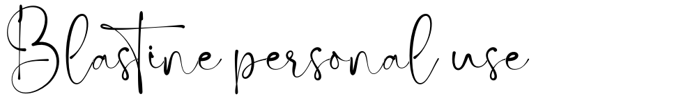 Blastine personal use