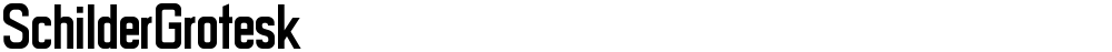 SchilderGrotesk