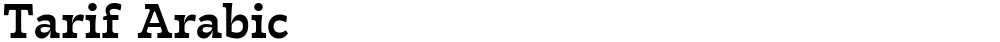Tarif Arabic