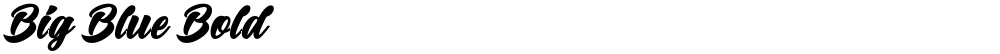 Big Blue Bold