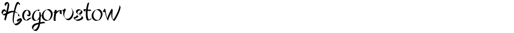 Hegorustow