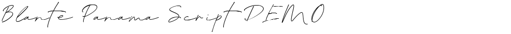 Blante Panama Script DEMO