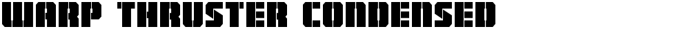 Warp Thruster Condensed
