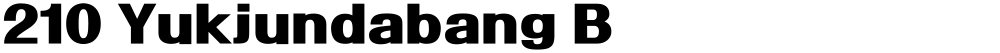 210 Yukjundabang B