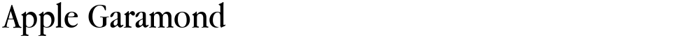 Apple Garamond