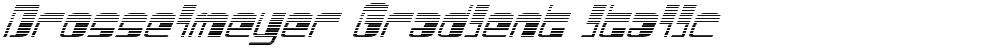 Drosselmeyer Gradient Italic