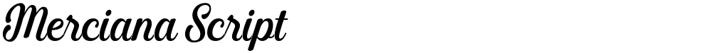 Merciana Script