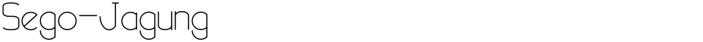 Sego-Jagung
