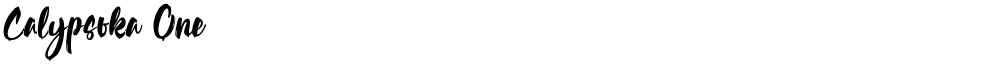 Calypsoka One