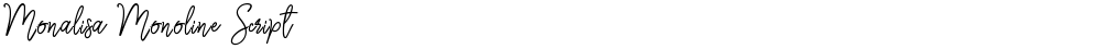 Monalisa Monoline Script