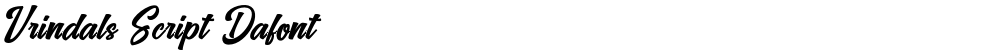 Vrindals Script Dafont