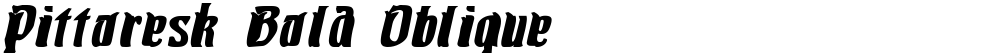 Pittoresk Bold Oblique