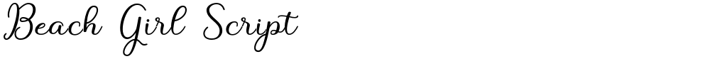 Beach Girl Script