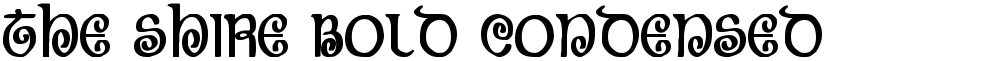 The Shire Bold Condensed