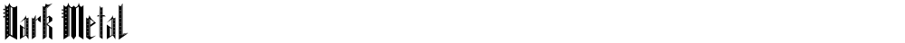 Dark Metal