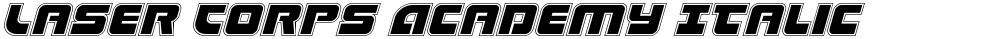 Laser Corps Academy Italic