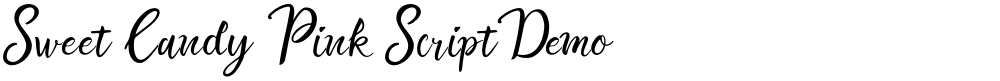 Sweet Candy Pink Script Demo