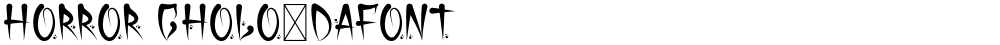 Horror Cholo-DaFont