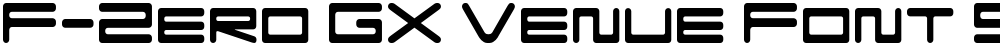 F-Zero GX Venue Font SemLt