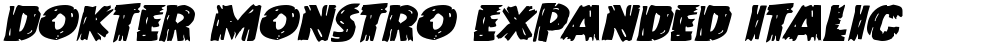 Dokter Monstro Expanded Italic