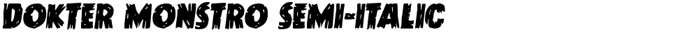 Dokter Monstro Semi-Italic