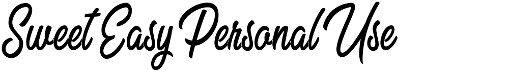 Sweet Easy Personal Use