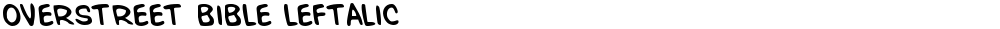 Overstreet Bible Leftalic