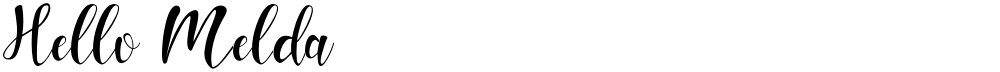 Hello Melda