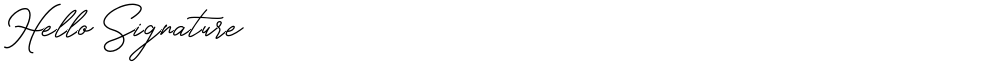 Hello Signature