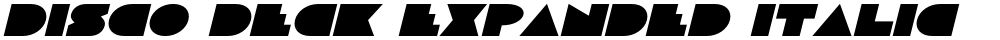 Disco Deck Expanded Italic
