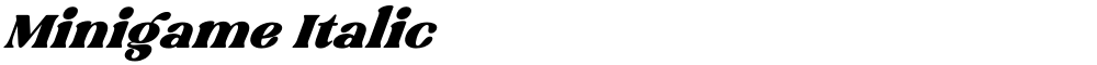 Minigame Italic