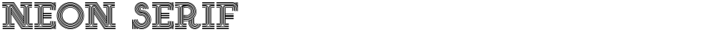 NEON SERIF