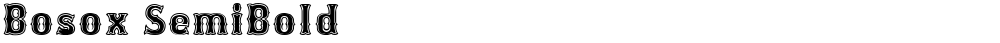 Bosox SemiBold