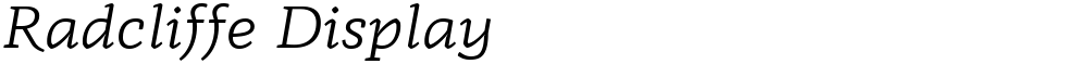 Radcliffe Display