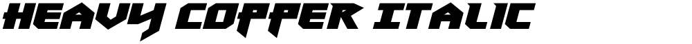 Heavy Copper Italic